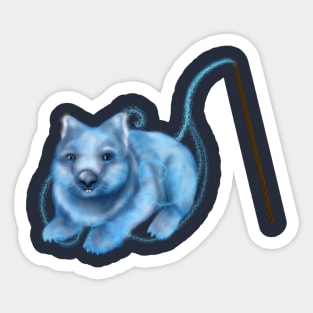 Magical Familiar Wombat Sticker